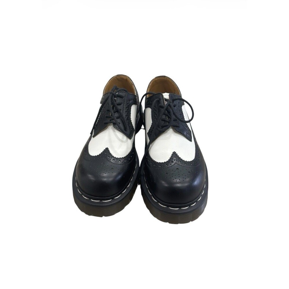 Dr. Doc Martens 3989 Bex Smooth Leather Brogue Oxford Black White 7/38 Wingtip